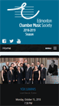 Mobile Screenshot of edmontonchambermusic.org